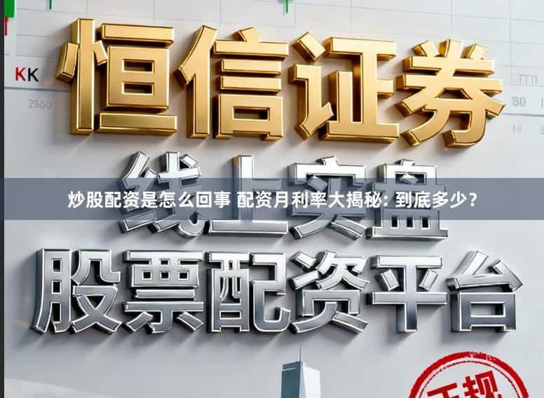 炒股配资是怎么回事 配资月利率大揭秘: 到底多少?